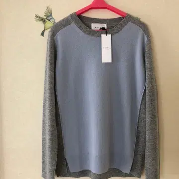 페이지 울 100% 니트 그레이