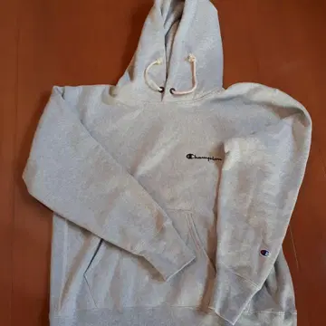 Champion Reverse Weave 후드티 L 사이즈 그레이