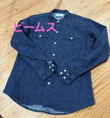 B:MING 일본제 데님 긴팔 셔츠 M 데님 셔츠 아우터 데님 자켓