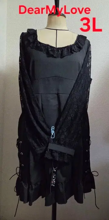 유메텐보 DearMyLove 블랙 3L 원피스