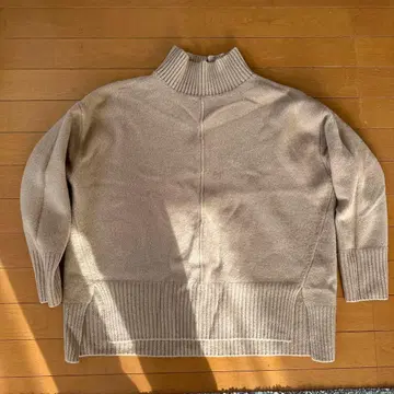 R ay beams 베이지 하이넥 니트 스웨터 긴팔