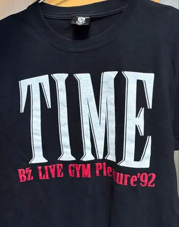 B'z 굿즈 티셔츠 TIME pleasure92 복각 티셔츠