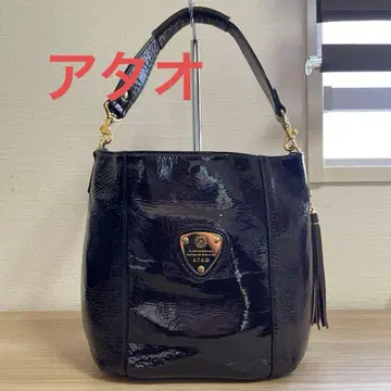 새상품급 아타오 에나멜 핸드백 캔디