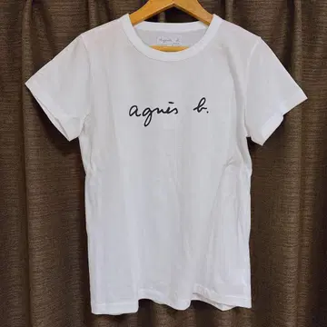 에네스베 로고T셔츠 반팔 화이트 S사이즈