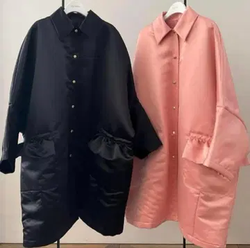 새상품 rosymonster frifri cocoon satin coat