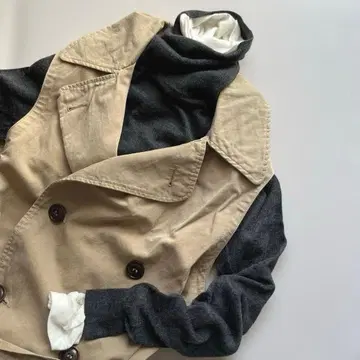 ARMEN 슬리브리스 트렌치코트