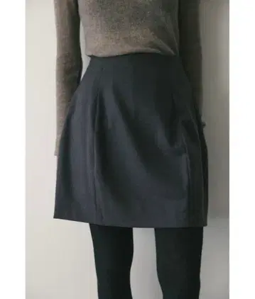 STYLEMIXER 트위드 코쿤 미니 스커트 팬츠