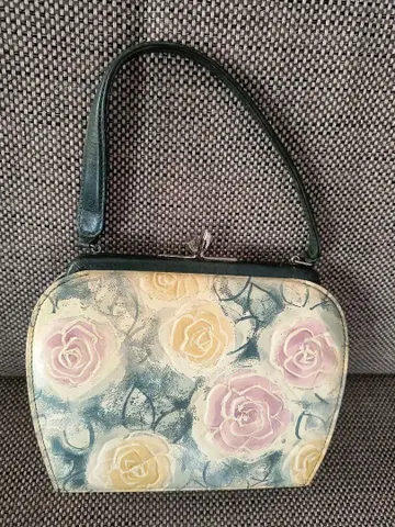 장미 꽃무늬 일본 의류용 백 핸드백