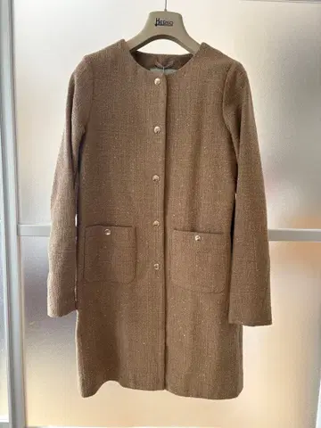 Herno 브라운 롱 코트