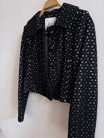 Milly 펠트 컷워크 숏 자켓