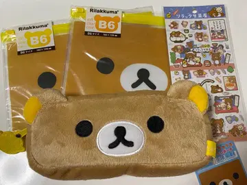 헤이세이 레트로 리락쿠마 펜 파우치 소프트 클리어 케이스 씰