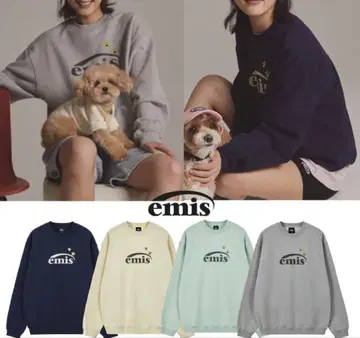 일본 미입고 EMIS FOOT PRINTED SWEAT SHIRT