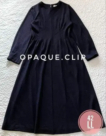 OPAQUE.CLIP 롱 기장 원피스 네이비 XL 빅 사이즈