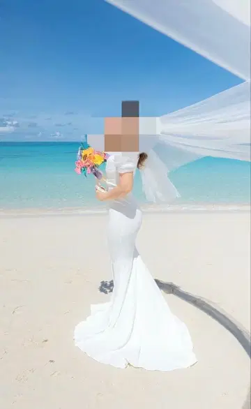 촬영용 드레스 머메이드 드레스 화이트 웨딩 드레스