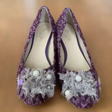 COCA Tabris 퍼플 보라색 펌프스 24.5cm