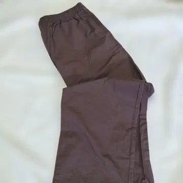 브라운 허리밴딩 이지 팬츠