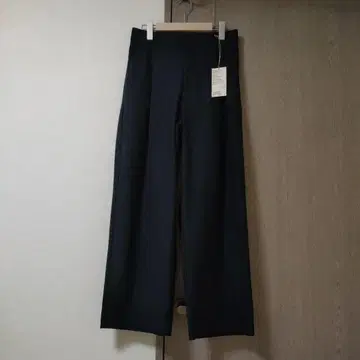 가로 세로 스트레치 기모 턱 와이드 팬츠 L 네이비 스트라이프