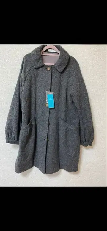 새상품 미사용 그레이 롱 코트