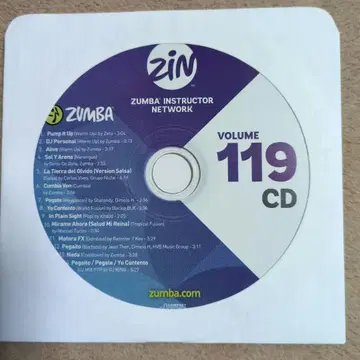 Zumba Volume 119 CD ZIN119