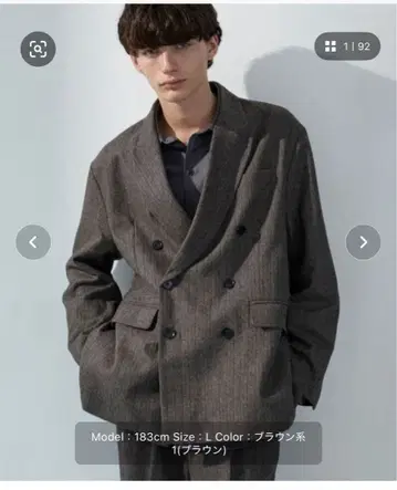 [ LUENNA ] 오버사이즈 더블 브레스티드 재킷