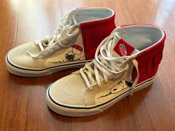 Vans 스누피 콜라보 프린지 하이컷 스니커즈 [오프 더 월]