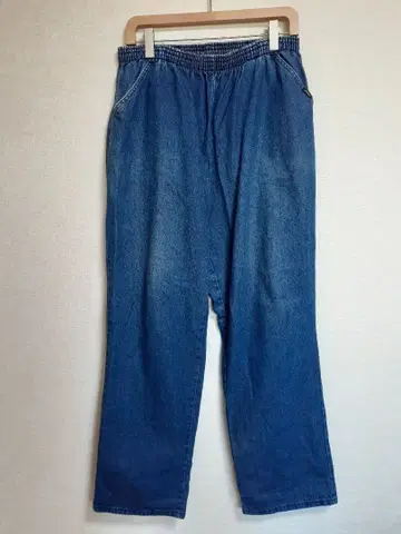 chic 데님 블루 스트레이트 이지 팬츠 L