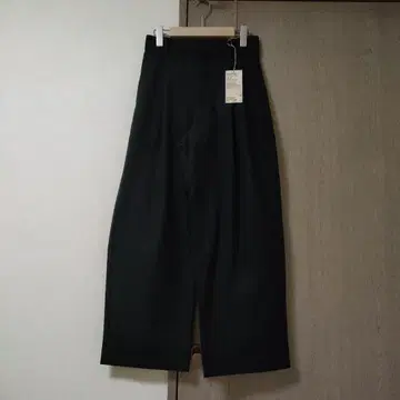 가로 세로 스트레치 기모 턱 와이드 팬츠 M 블랙