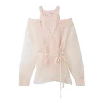 프레이 아이디 카슈쿨 셔츠 레이어드 니트