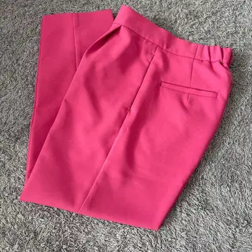 1회 착용 sono 소노 센터 프레스 베일 팬츠 핑크 1