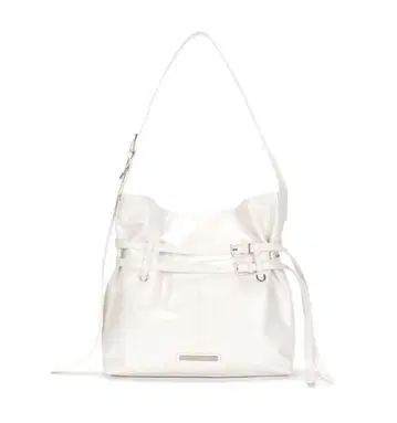 Matin Kim 더블 벨티드 스트랩 빅 백 화이트