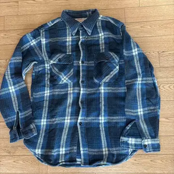 WAREHOUSE 웨어하우스 플란넬 셔츠 사이즈 40 네이비