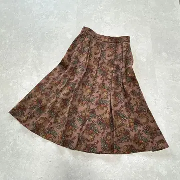 NOBLE GOUT (9) 울 100% 앤티크 플레어 롱 스커트