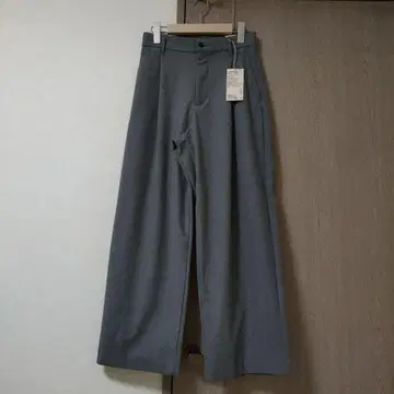 가로 세로 스트레치 기모 턱 와이드 팬츠 M 그레이