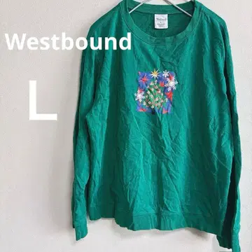 레어 Westbound [ L ] 그린 크리스마스 트리 트레이닝복 유닉스