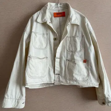 UNIVERSAL OVERALL 숏 기장 커버올 블루종 자켓