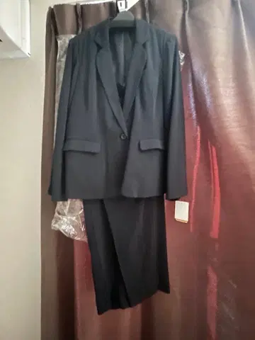 택 포함 미사용 새상품 빅 사이즈 자켓과 팬츠 셋업