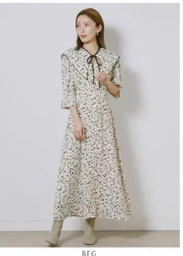 snidel 빅 컬러 프린트 원피스