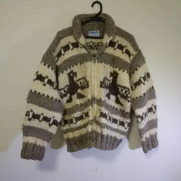 KANATA 카우친 스웨터 캐나다제 썬더버드