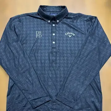 Callaway 체크 무늬 블랙 L 사이즈 셔츠