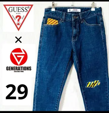 컨디션 최상 GUESS 게스 x GENERATIONS 콜라보 데님 29