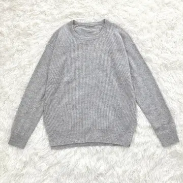 새상품급 띠어리 럭스 캐시미어 100% 스웨터 라이트 그레이 니트