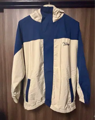 케보즈 나일론 자켓 네이비 x 베이지 L 사이즈