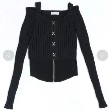 MAISON SPECIAL 앙상블 니트 블랙