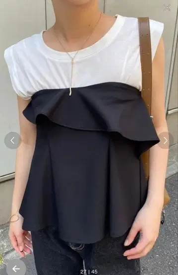 베어 프릴 뷔스티에 택 포함 미사용