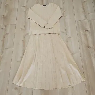 INDIVI 베이지 스커트 셋업 38