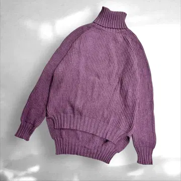 미사용 새상품 HOWDY 리브 터틀넥 스웨터 풀오버 F ( C4