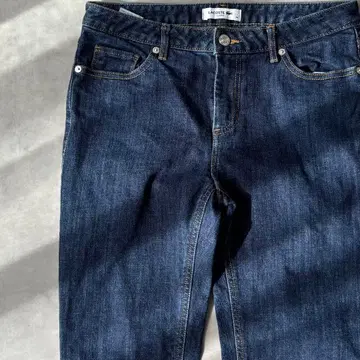 14963 여성용 LACOSTE 자수 스키니진