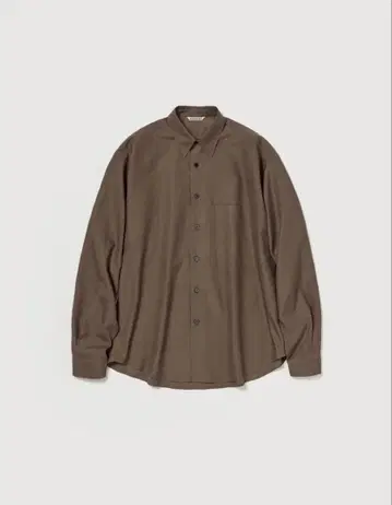 [ AURALEE ] WASHED FINX TWILL BIG SHIRT