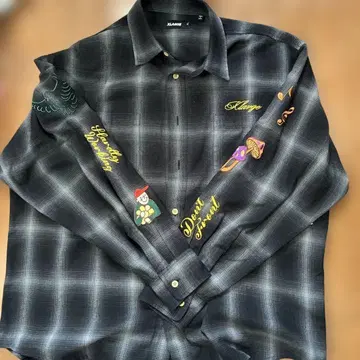 XLARGE 체크 무늬 긴팔 플란넬 셔츠 XL