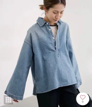 [ 2025년 제조 ] 프레임워크 데님 풀오버 셔츠 블라우스 완판템